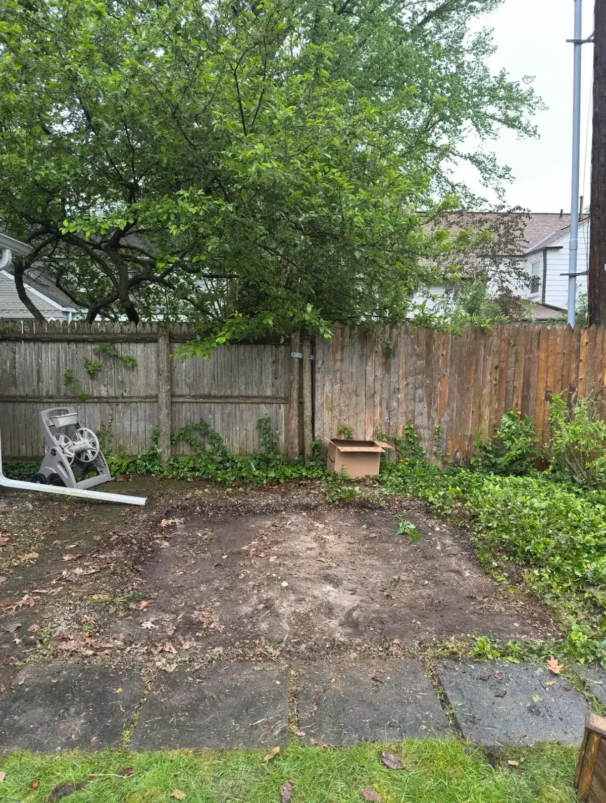 Completed shed demolition and foundation removal in Grosse Pointe Farms Michigan
